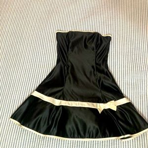 Black satin size 6 dress